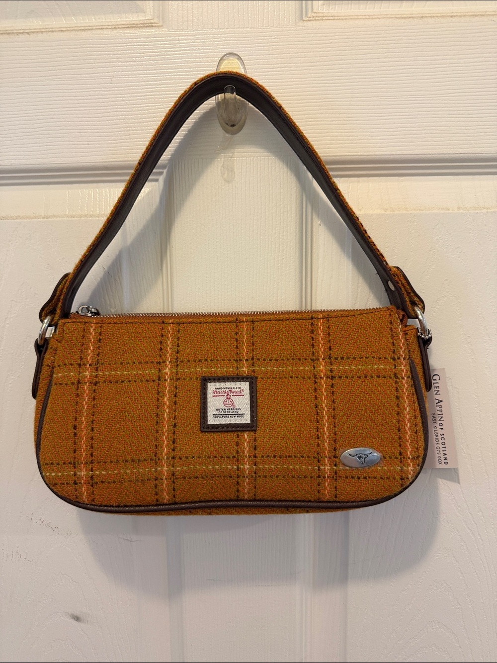 Tweed Mini Shoulder Bag in Orange
